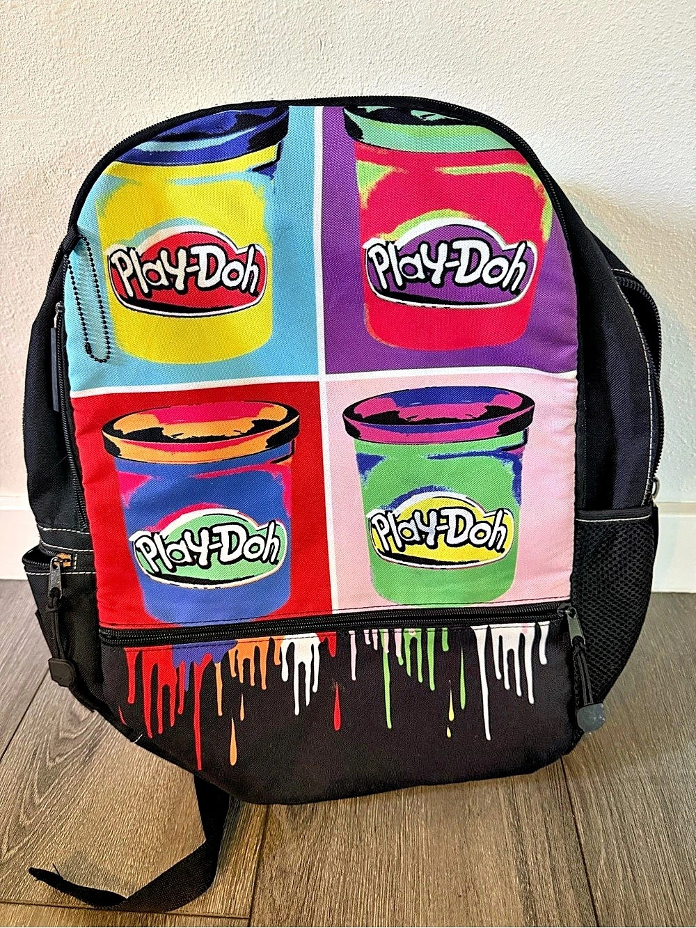 Play-Doh Myo Life backpack Color Block Backpack in Black Multicolor